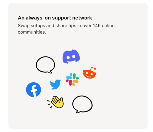 an always on support network